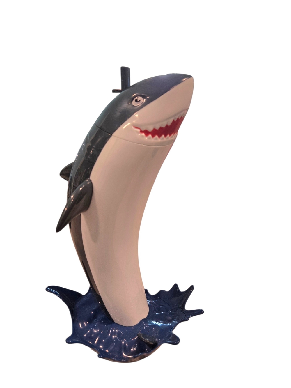 Shark Week Special Travel Souvenir Style Cup With Straw Sea World Memorabilia